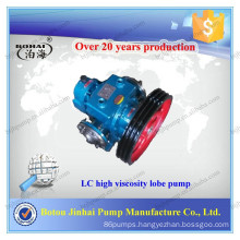 Botou Jinhai LC series high viscosity heat insulation bitumen gear lobe pump food grade liquid pumps
